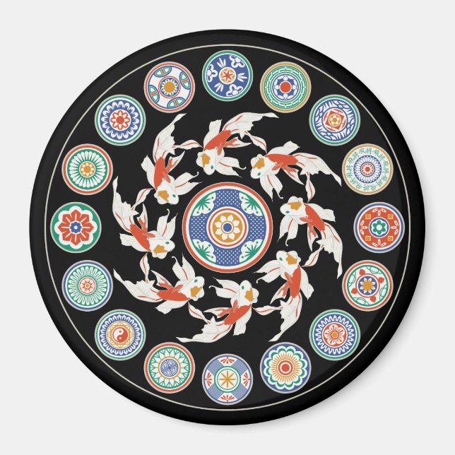 Mah Jongg Koi Magnet (Framsidan)