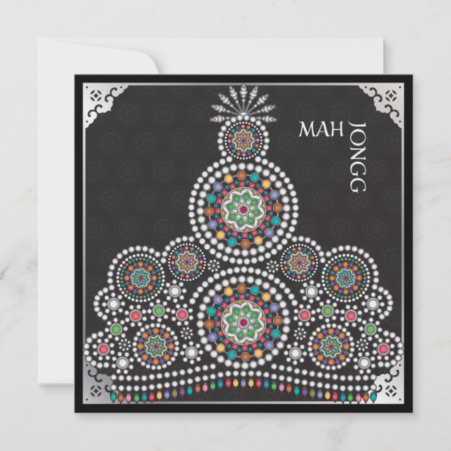 Mah Jongg Limerick Taj-platta kort (Framsida)