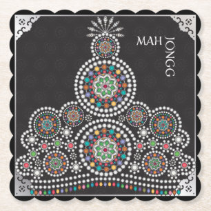 Mah Jongg Limerick Taj Underlägg Papper