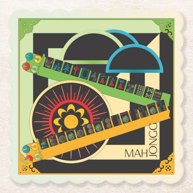 Mah Jongg Limerick Whine Underlägg Papper (Framsida)