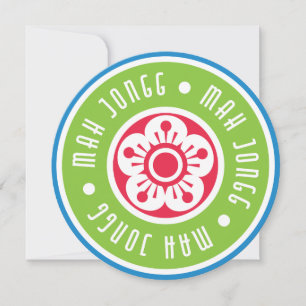 Mah Jongg Logo Inbjudan