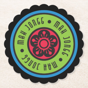 Mah Jongg Logotyp 1 Underlägg Papper