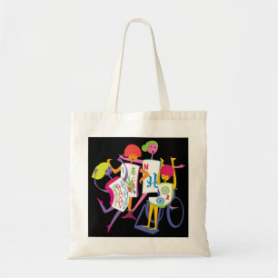 Mah Jongg Lycklig Dance Black Bag Tygkasse