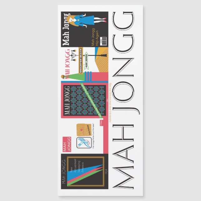 Mah Jongg Magazines Magnet Card (Framsida)