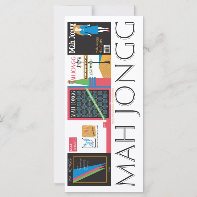 Mah Jongg Magazines-platta kort (Framsida)