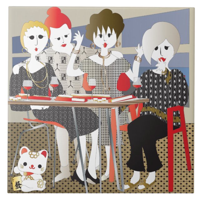 Mah Jongg MAHJ! Kakelplatta (Framsidan)