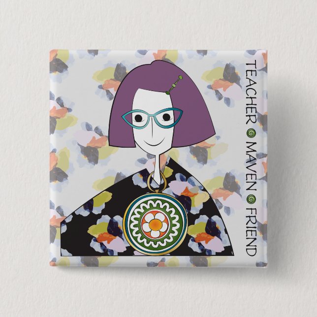 Mah Jongg Maven Button Knapp (Framsida)