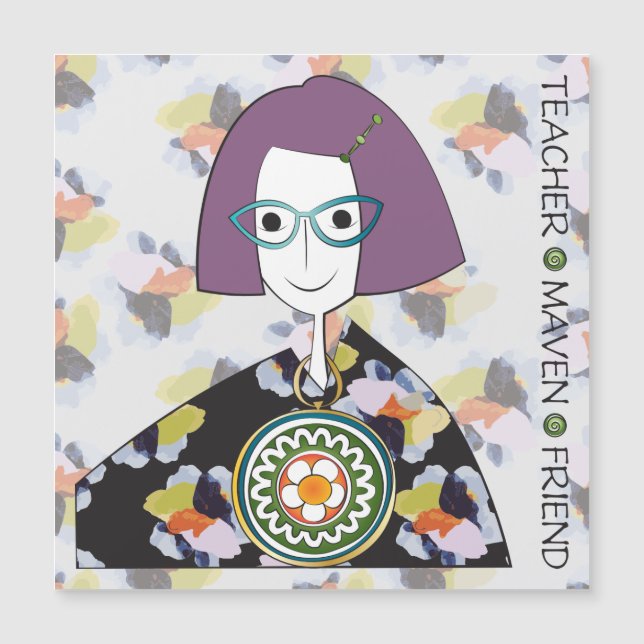 Mah Jongg Maven Flat Magnet (Framsida)