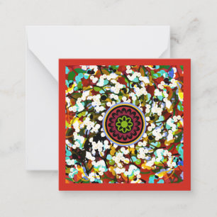 Mah Jongg Mistletoe Small Card Anteckningskort