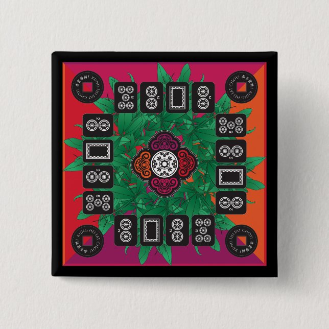 Mah Jongg Money Träd 2025 Button Knapp (Framsida)