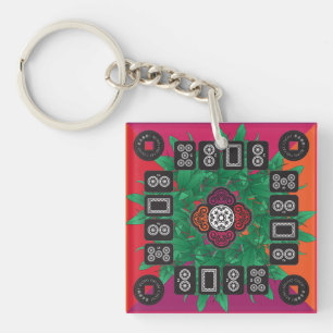 Mah Jongg Money Träd 2025 Keychain