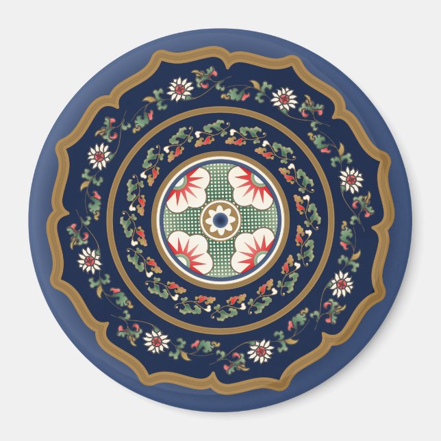 Mah Jongg Mönster Magnet (Framsidan)