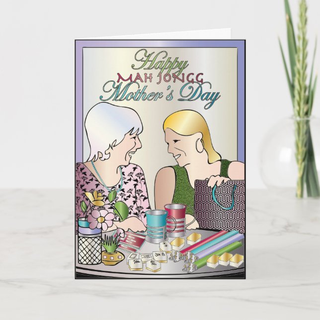 Mah Jongg Mors dag Kort (Framsida)