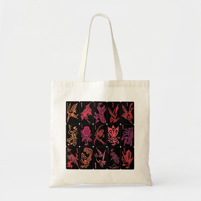 Mah Jongg One Bams  Bag Tygkasse (Framsidan)