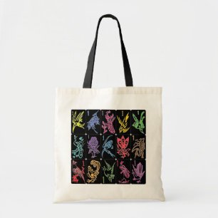 Mah Jongg One Bams Black/Multi Bag Tygkasse