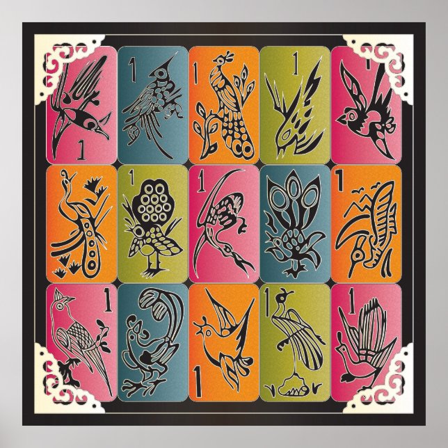 Mah Jongg One Bams Poster (Framsidan)