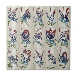 Mah Jongg One Bams Tile Kakelplatta