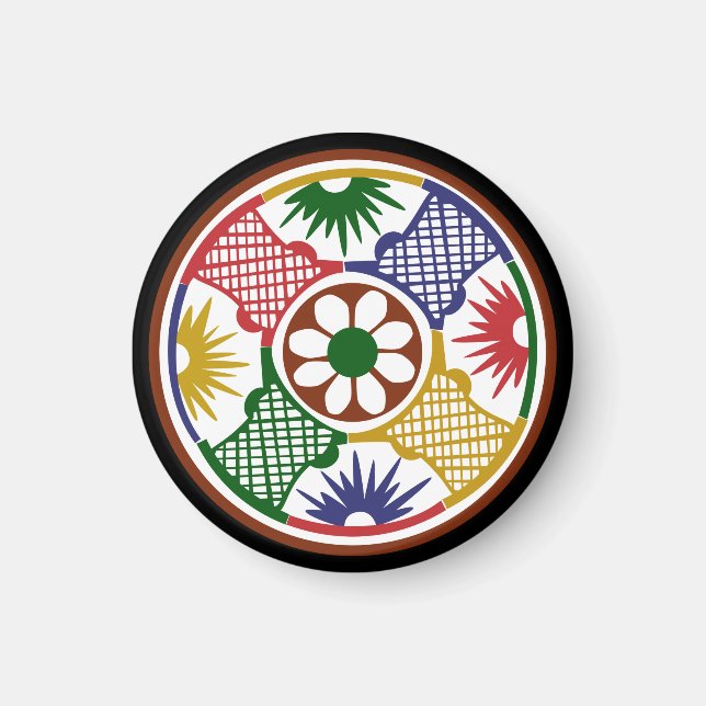 Mah Jongg One Circle Magnet (Framsidan)