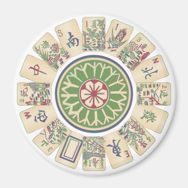 Mah Jongg One Dot Magnet (Framsidan)