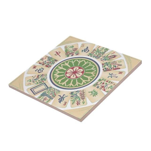 Mah Jongg One Dot Tile Kakelplatta (Sidan)