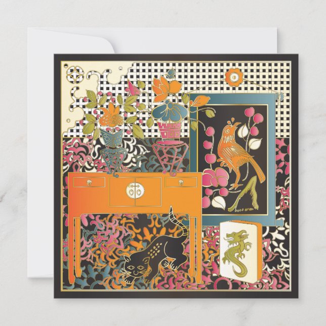 Mah Jongg Orange Bord (Framsida)