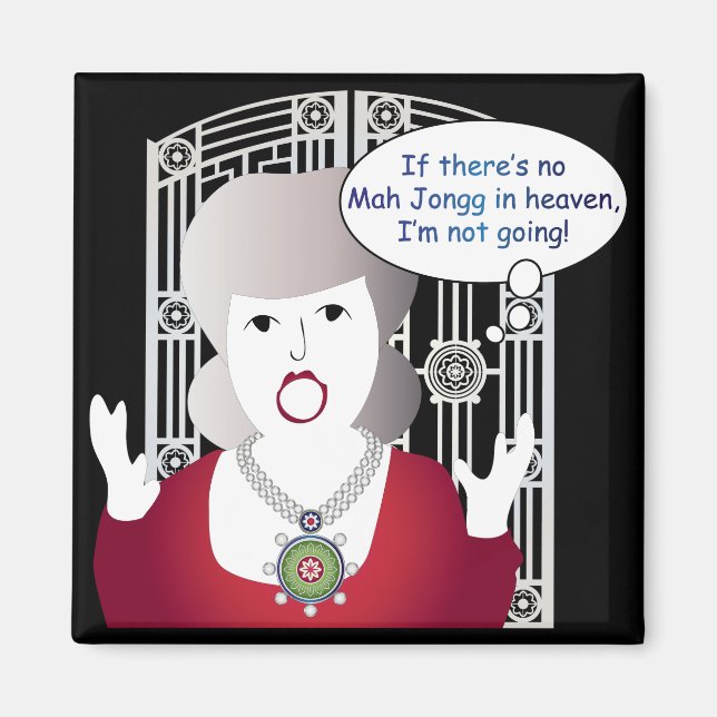 Mah Jongg Ord Heaven Magnet (Framsidan)