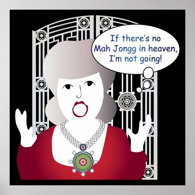 Mah Jongg Ord Heaven Poster (Framsidan)