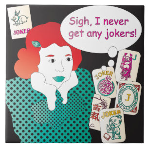 Mah Jongg Ord Jokers2 Kakelplatta