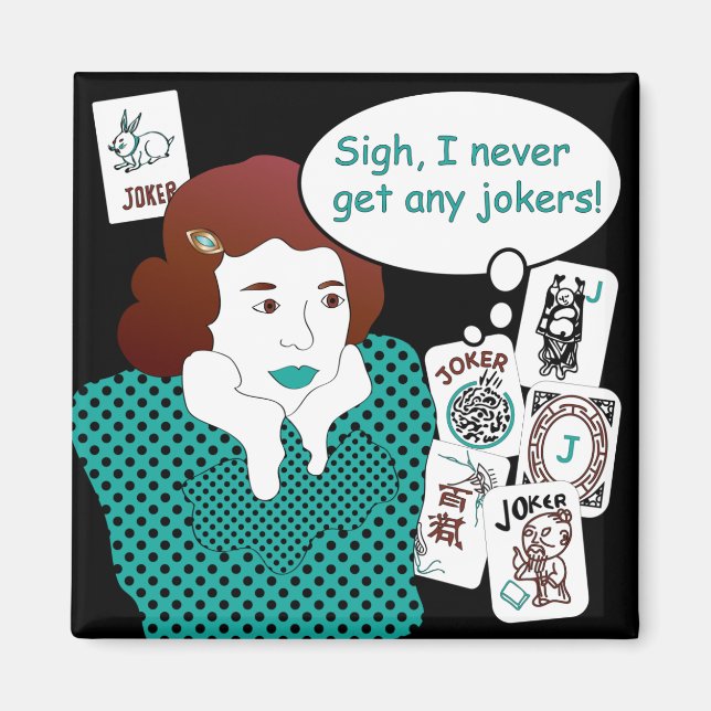 Mah Jongg Ord Jokers Magnet (Framsidan)