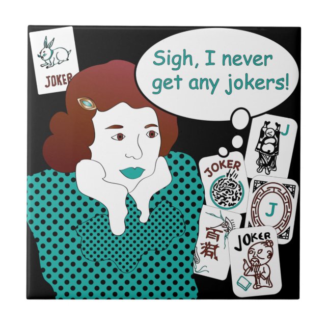 Mah Jongg Ord Jokers Tile Kakelplatta (Framsidan)