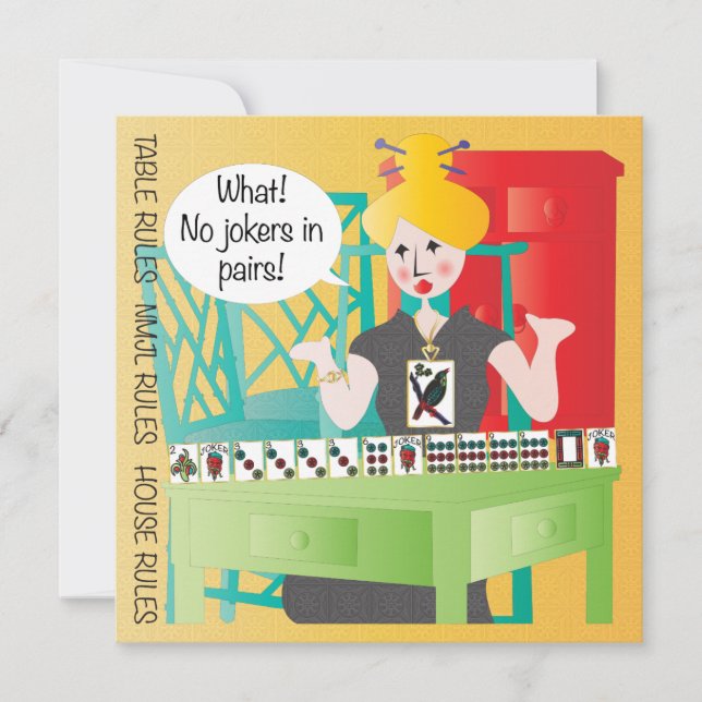 Mah Jongg Ord No Jokers (Framsida)