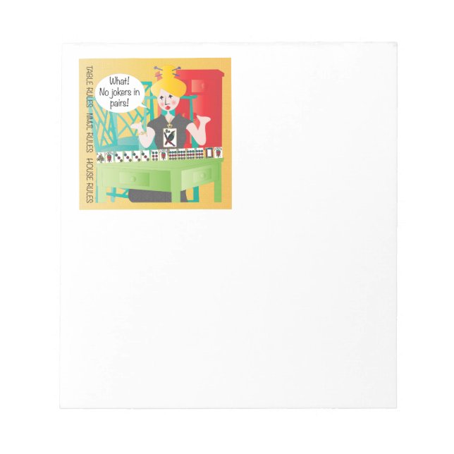 Mah Jongg Ord No Jokers Anteckningsblock (Framsida)