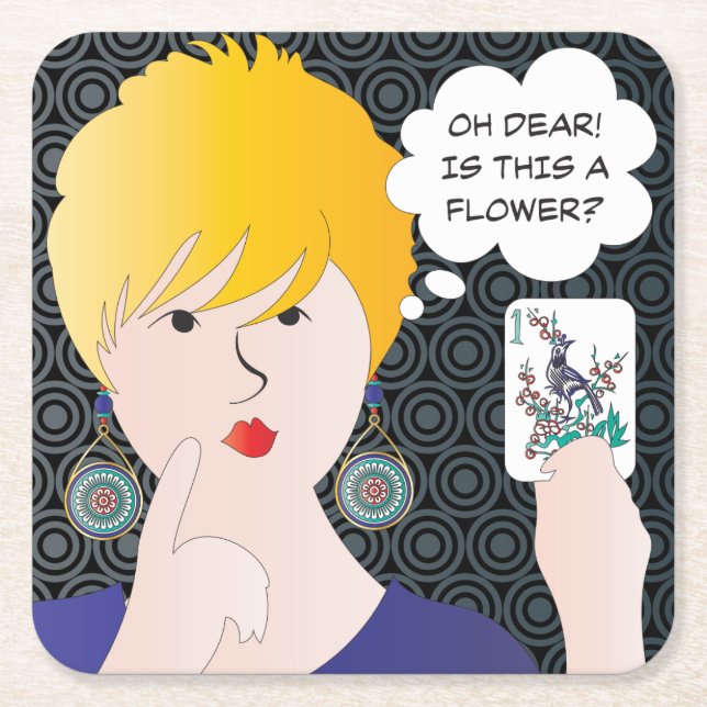 Mah Jongg Ord One Bam Underlägg (Framsidan)