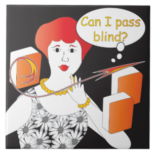 Mah Jongg Ord Pass Blind Kakelplatta