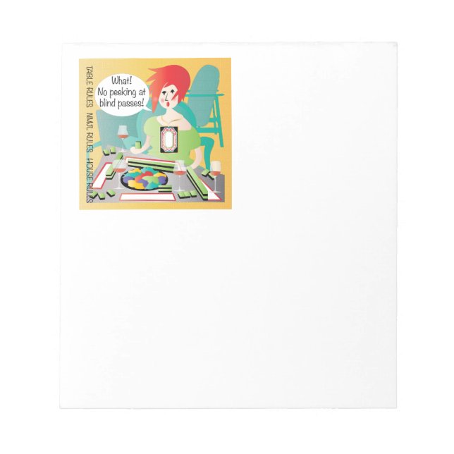 Mah Jongg Ord Peek Pass Anteckningsblock (Framsida)