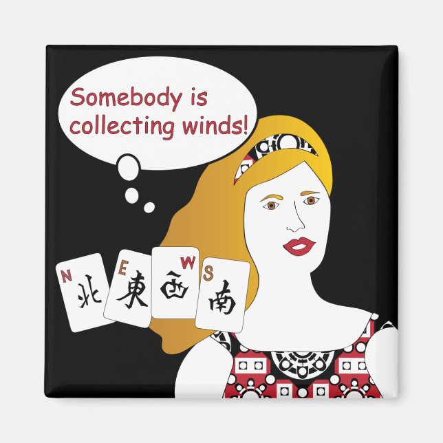 Mah Jongg Ord Vinds Magnet (Framsidan)