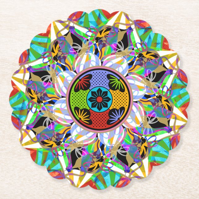 Mah Jongg Ornaments Underläggs Underlägg Papper (Framsida)