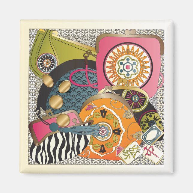 Mah Jongg Purses Magnet (Framsidan)