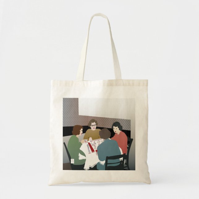Mah Jongg Retro Bag Tygkasse (Framsidan)