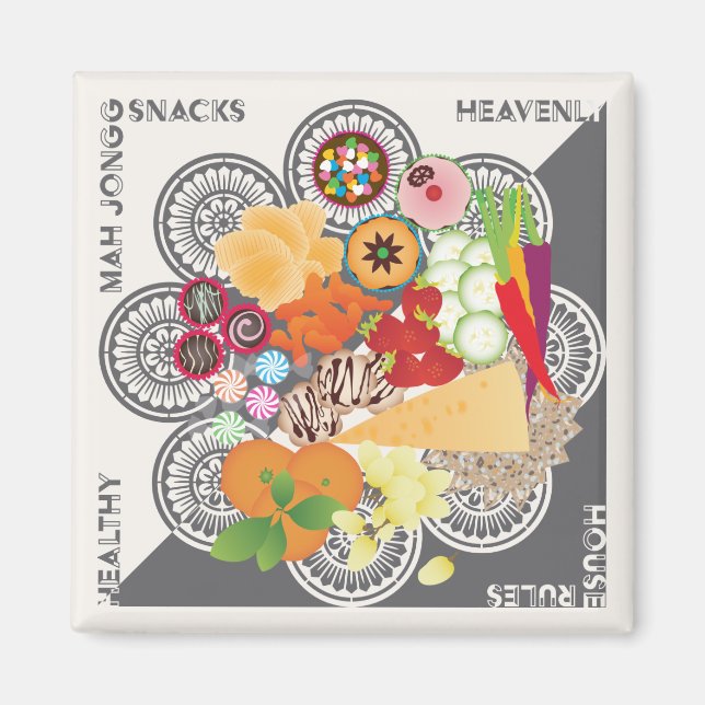 Mah Jongg Snacks Magnet (Framsidan)