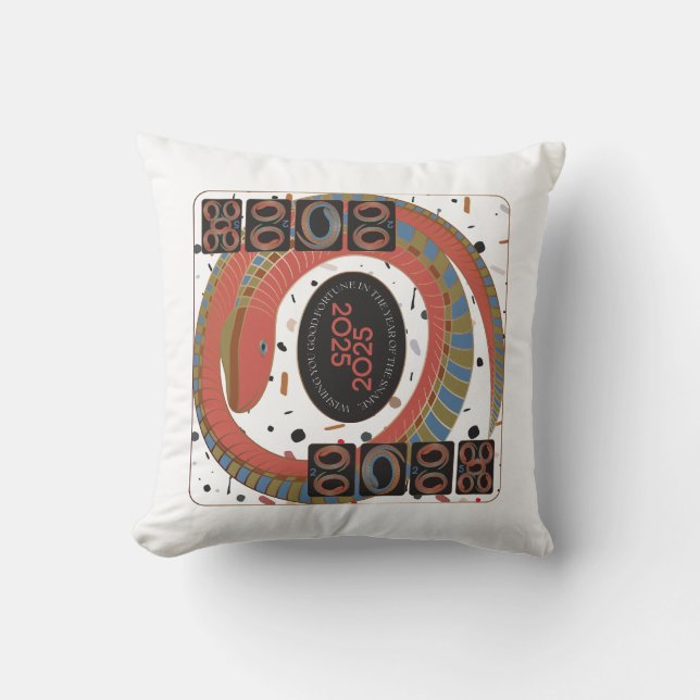 Mah Jongg Snake 2025 Pillow Kudde (Framsida)