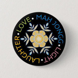 Mah Jongg Snöflingor Button Knapp