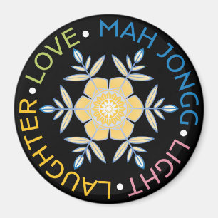 Mah Jongg Snöflingor Magnet
