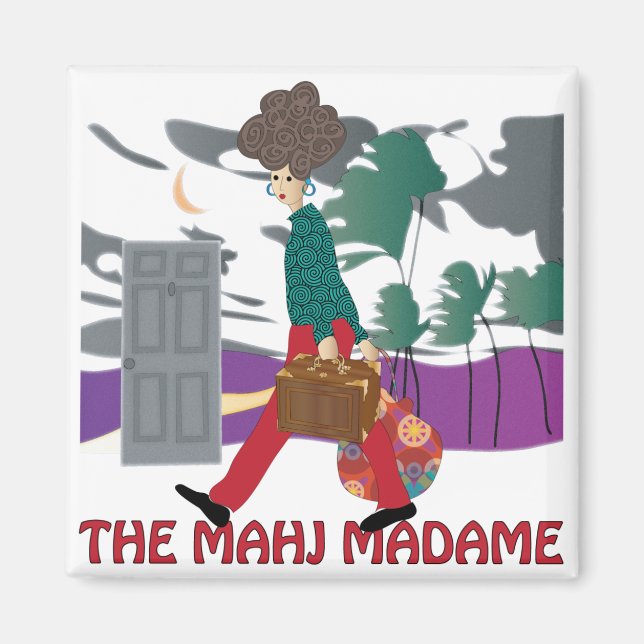 Mah Jongg The Mahj Madame Magnet (Framsidan)