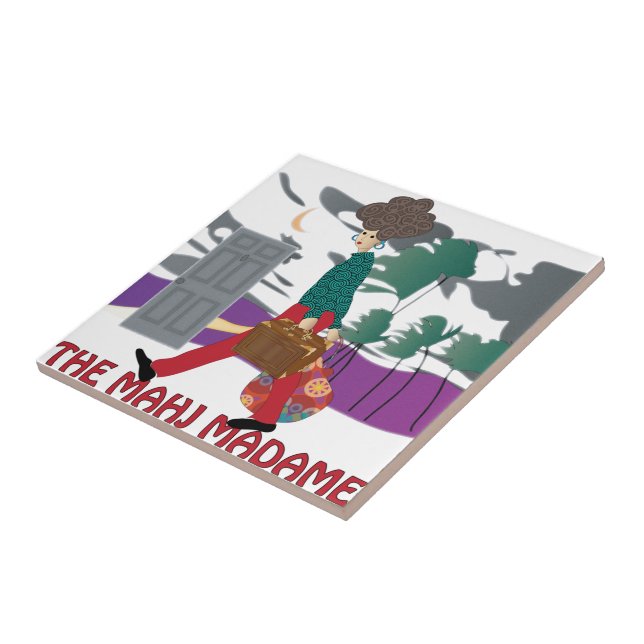 Mah Jongg the Mahj Madame Tile Kakelplatta (Sidan)