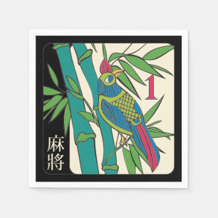 Mah Jongg Tiles Bird Napkins Pappersservett