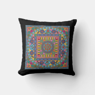 Mah Jongg Tiles Mandala Pillow Kudde