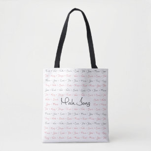 Mah Jongg Tote Bag Tygkasse
