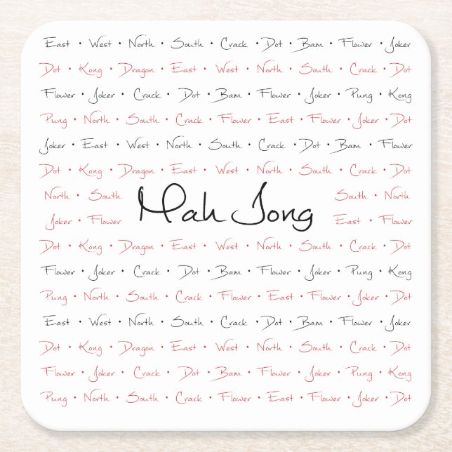 Mah Jongg Underlägg (Framsidan)