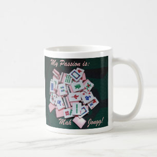 mah-jonggmuggen skrivar kaffemugg